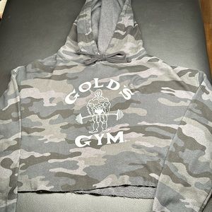 Camo Golds Gym Crop Sweater